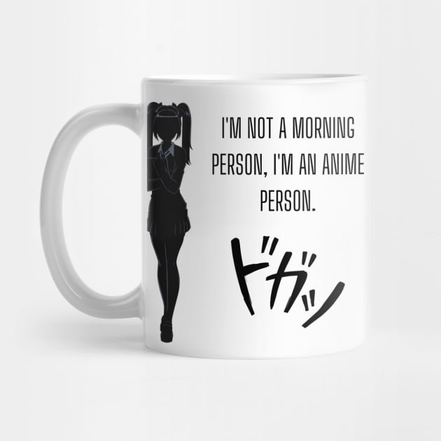 I'm not a morning person; I'm an anime person. Anime lovers by cap2belo